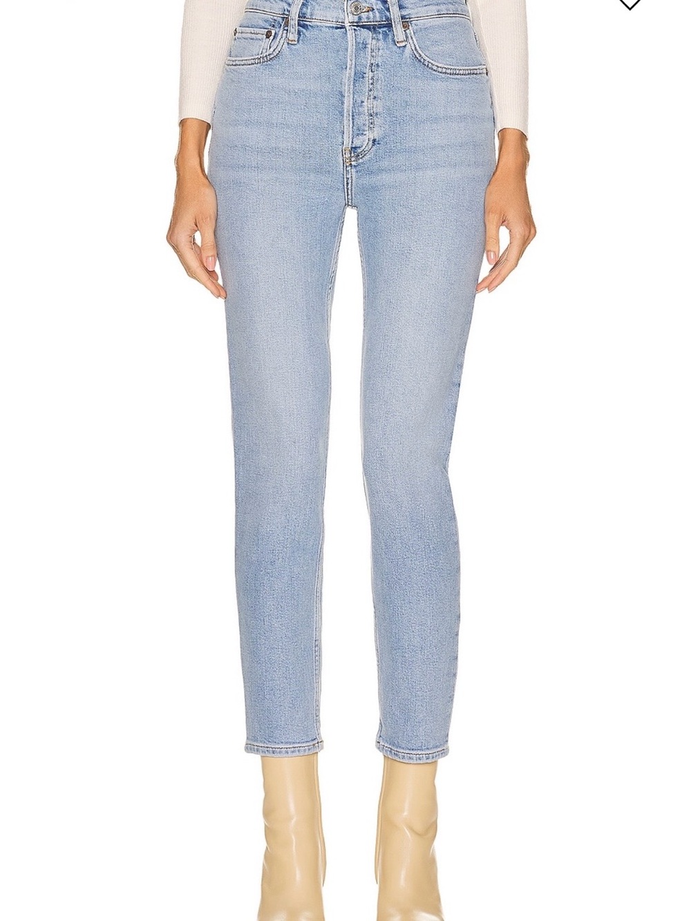 RE/DONE 90’s High Rise Ankle Crop Jean